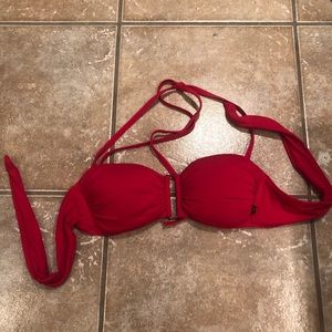 Red bathing suit top